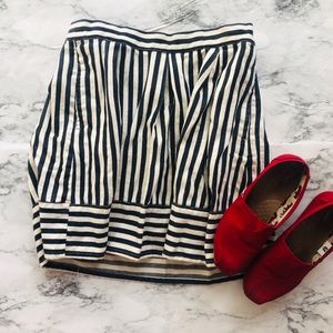 Life in Progress white and blue skirt